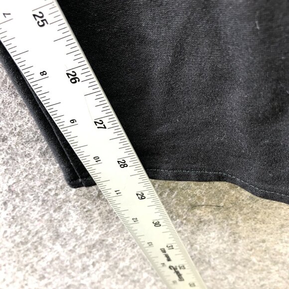 Calvin Klein Low Rise Ponte Skinny Pants Womens 8 Black Faux Leather 5 Pocket - Picture 9 of 12